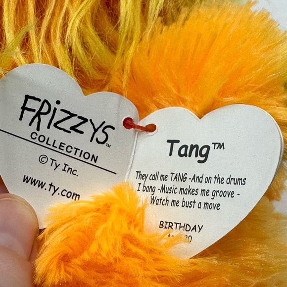TY Frizzys Collection Tang the Big Eyed Orange Monster - Picture 8 of 9